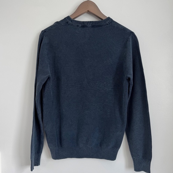 NWT Men’s KAPPA Archibald Lightweight Crewneck Sweater in Blue Navy, Size S - Picture 5 of 11